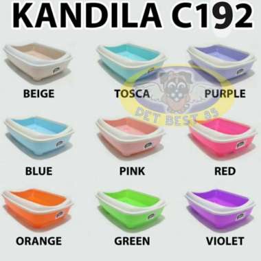 Bak Pasir Kucing / Cat Litter Box Kandila L Ukuran 50cm x 38cm x 16cm DENGAN SEKOP