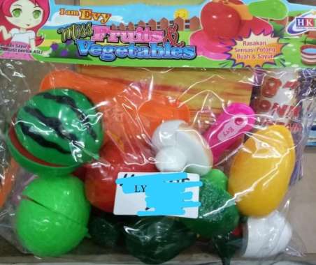 MAINAN ANAK PEREMPUAN BUAH BUAHAN POTONG LENGKAP MAINAN BAYI
