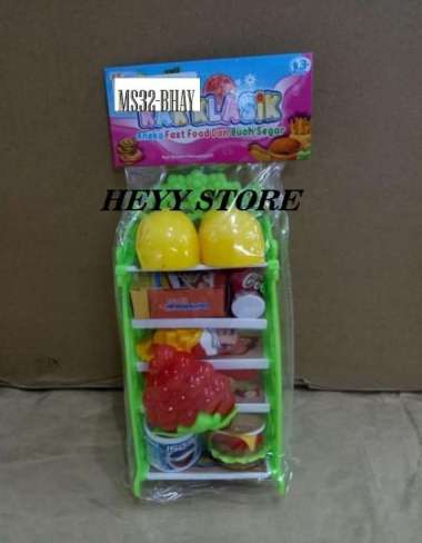MAINAN ANAK RAK SUSUN BUAH MS32 MAINAN BUAH SEGAR MAINAN ANAK ANAK