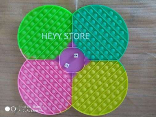 MAINAN EDUKASI ANAK POP IT FIDGET TOYS 4 PLAYER UKURAN JUMBO POP IT AA
