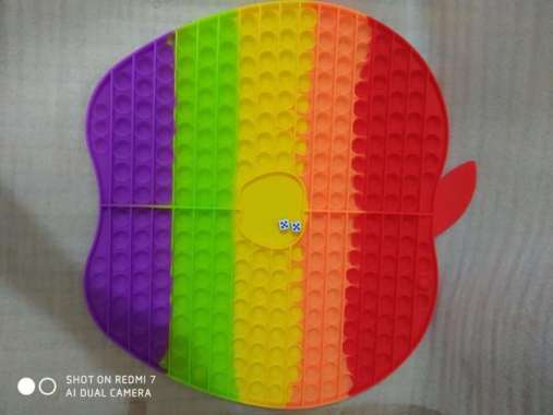 MAINAN EDUKASI ANAK POP IT FIDGET TOYS 4 PLAYER UKURAN JUMBO POP IT CC