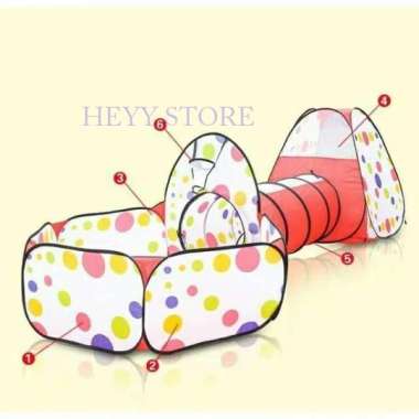 MAINAN TENDA TEROWONGAN 4 IN 1 JUMBO MAINAN TENDA ANAK MANDI BOLA