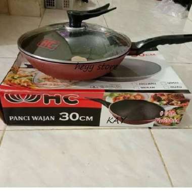 PANCI WAJAN HAPPY CALL UKURAN 30CM PANCI ANTI LENGKET DENGN TUTUP KACA