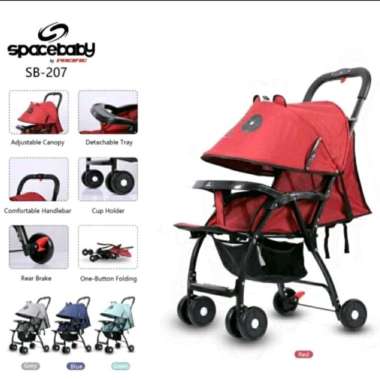 Kereta Dorong Bayi Spacebaby SB-207 Baby Stroller SB207 SB 207