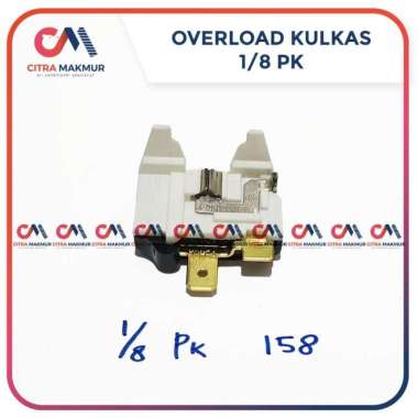 Overload Klixon Kulkas 1/8 Pk satu pintu 158 kompresor Compressor