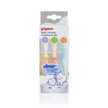 Pigeon Baby Training Tootbrush Set Sikat Gigi isi 3