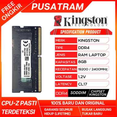 Ram Laptop Kingston Ddr4 8Gb 2400Mhz 19200 Gaming Ram Nb Ddr4 8Gb