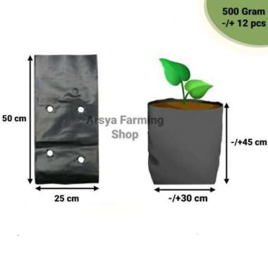 Polibag / Polybag Tanaman 50 X 50 Cm 500 Gram ( -/+ 12 Pcs )