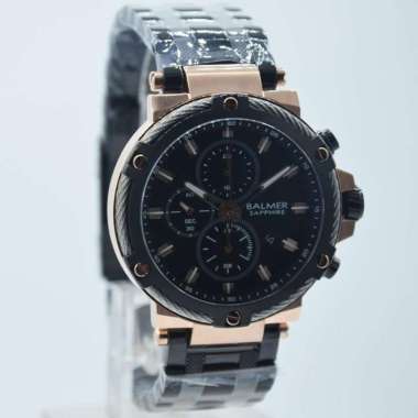BALMER B8153MBR,ST - Jam Tangan Pria Original - Black Rose