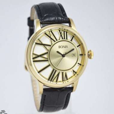 BONIA BPT226-1231 - Jam Tangan Pria Kulit Original