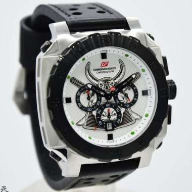 CHRONOFORCE CF 5296MSB - Jam Tangan Pria Kulit Original - Black