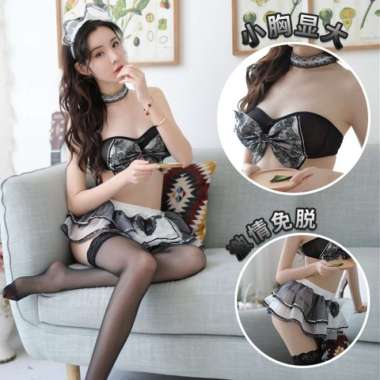 Kozuvibes Cosplay Sexy Uniform Seragam Pelayan Baju Kostum Maid Lace