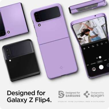 Original Spigen Air Skin Case Samsung Galaxy Z Flip 4 Rose Purple