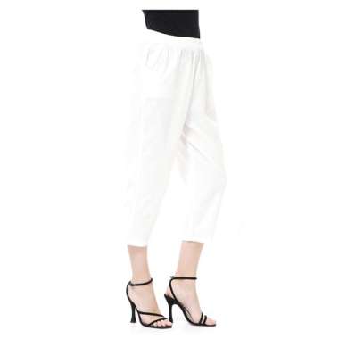 Hamlin Stella Long Pants Celana Kulot Wanita Korean Style Material Linen ORIGINAL - Broken White