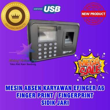 EFINGER MESIN ABSEN KARYAWAN A6 / FINGER PRINT / FINGERPRINT / SIDIK JARI