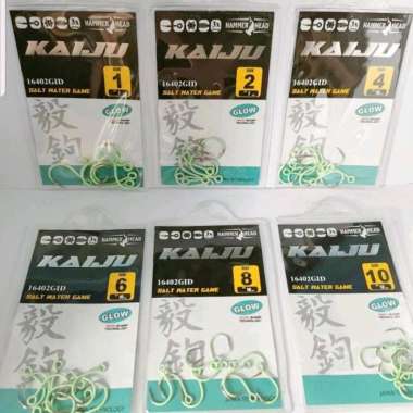 Mata kail pancing kail mata hammer head kaiju 16402 GID size 4