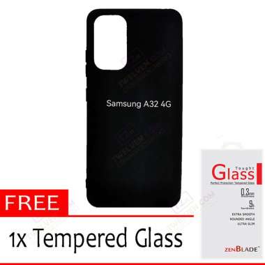 Case Slim Matte Softcase Samsung A32 4G - Free Tempered Glass