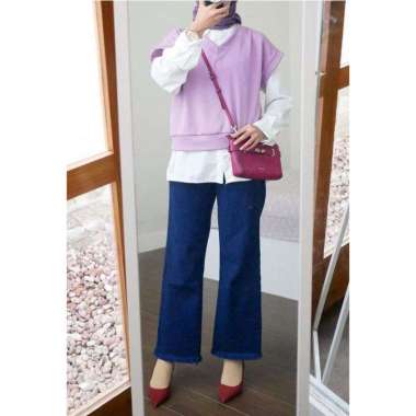 IVY Vest (LD 90,P 45) | ALYEEN VEST WANITA | KANI VEST KNIT / IVY VEST ROMPI RAJUT WANITA Semua Ukur