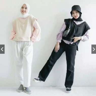 IVY Vest (LD 90,P 45) | ALYEEN VEST WANITA | KANI VEST KNIT / IVY VEST ROMPI RAJUT WANITA Semua Ukur