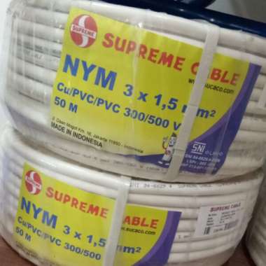 KABEL SUPREME 3X1.5 ( HARGA PER ROLL )