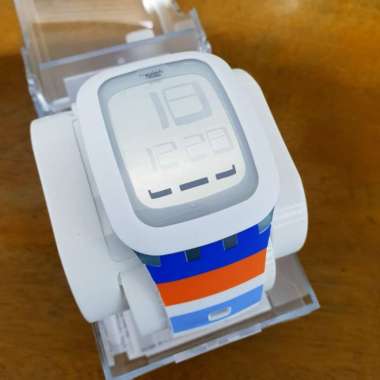 Swatch Digital Jam Tangan Karet Unisex SURS102E Original Bergaransi Resmi 2 Tahun