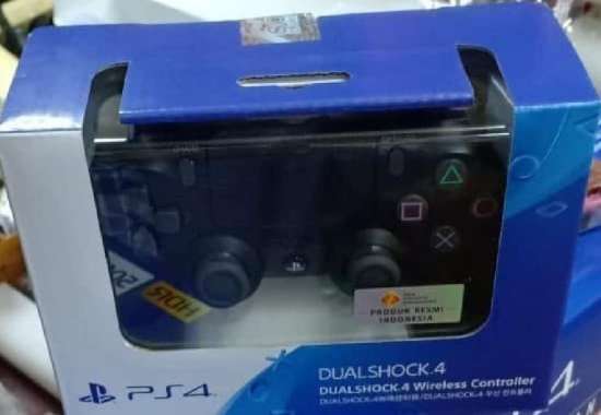Stik PS4 Crystal - Stick PS4 - Gamepad PS4 - Controller PS 4 Original Hitam