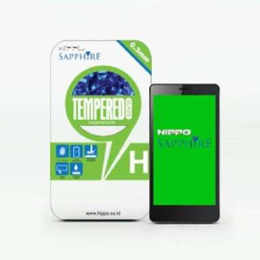Hippo Sapphire Tempered Glass Blackberry Z30