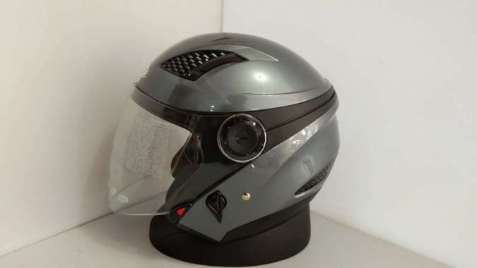 Helm Zeus ZS-610 S Silver Half Face XXL