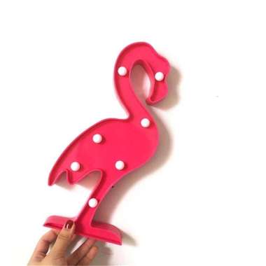 Lampu Dekorasi Marquee Light LED - Model Flamingo - Red