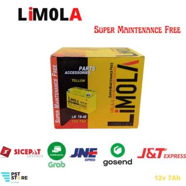 Aki / Accu Motor Limola Lm7B-4B / Gm7B-4B (Scorpio, Tiger, Megapro)