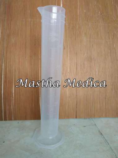 Alat Laboratorium Gelas Ukur 250 cc Plastik Tabung Larutan Kimia
