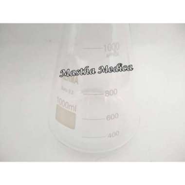 Tabung Erlenmeyer 1000cc Labu Erlenmeyer Alat laboratorium Herma