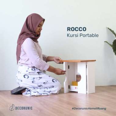 Decorunic Mini Foldable Chair Kursi Lipat Portable Minimalis