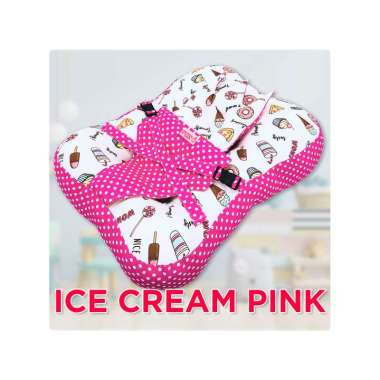 Goto Sophie Sofa Kasur Bantal Peyang Bayi Tempat Tidur Baby Newborn ICE CREAM PINK