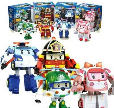 mainan anak figure robocar poli transformers robot