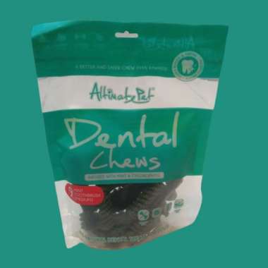 dental chews treat dog toothbrush chlorophyll