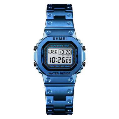 Jam Tangan Wanita DIGITAL Skmei 1433ONTM Original Blue