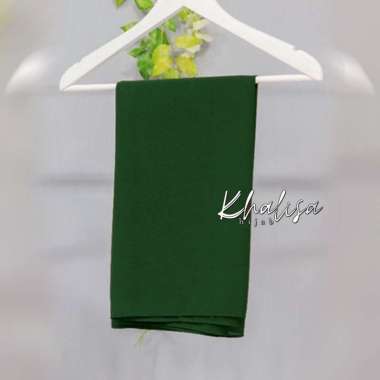 Hijab Jilbab kerudung Segi empat oval 140x140 Hijau Botol