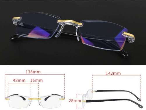 Kacamata Ajaib Autofocus Model Frameless FULL BACA