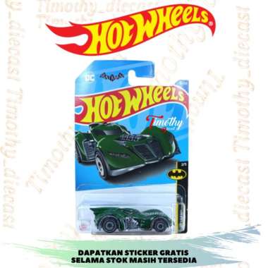 Hot Wheels Batman Arkham Asylum Batmobile Hijau Timothy Diecast