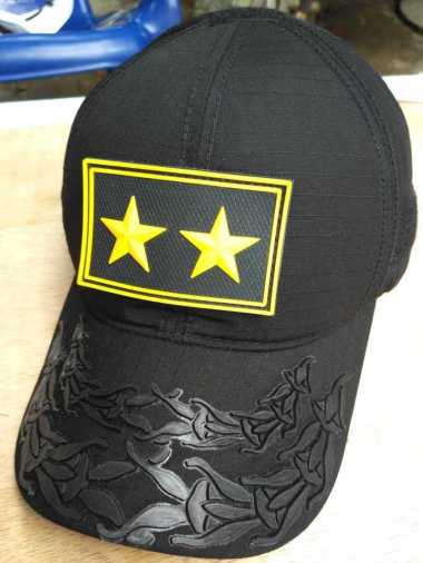topi pati tni ad molay velcro hitam bintang 2