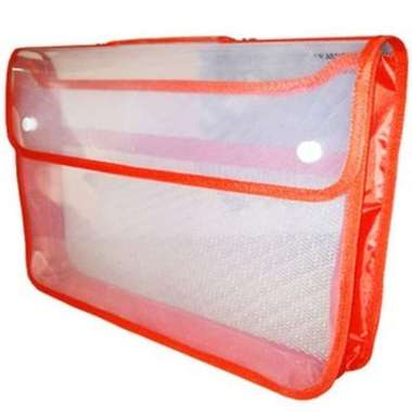 Map Plastik Zipper Bag Kancing Dua MURAH Kuning