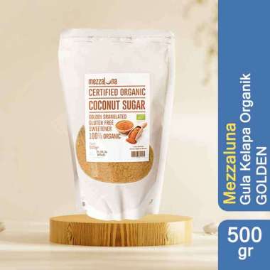 Mezzaluna Organic Coconut Sugar [500 g] Gula Kelapa Brown Golden GOLDEN