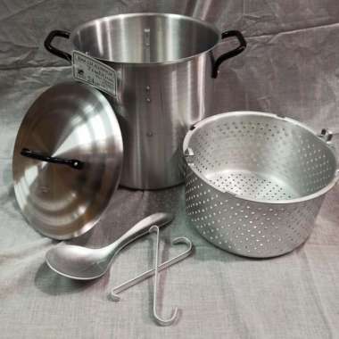 Panci rice Steamer nasi bima kait aluminium 24 cm / kukusan nasi A009 TERBAIK Multicolor