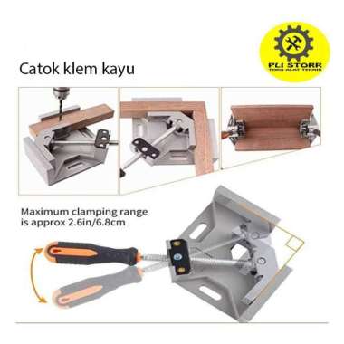 Corner Clamp / Catok Klem Kayu Sudut Siku / Vise Catok Swing Jaw