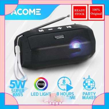 ACOME Speaker TWS 8W Super Bass Bluetooth 5.0 Hi-Fi RGB Party Maker A3