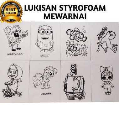 styrofoam/busa lukis karakter anak