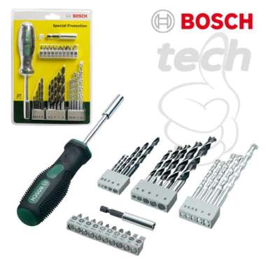 Bosch Obeng 27 Pcs Set Mata Bor + Mata Obeng Variasi + Obeng Tangan