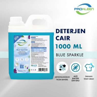 Deterjen Cair PREMIUM Laundry Liquid Detergent PROKLEEN 1000mL Blue Sparkle