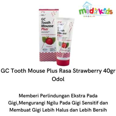 GC Tooth Mouse Plus Rasa Strawberry 40gr Odol Stroberi 35ml